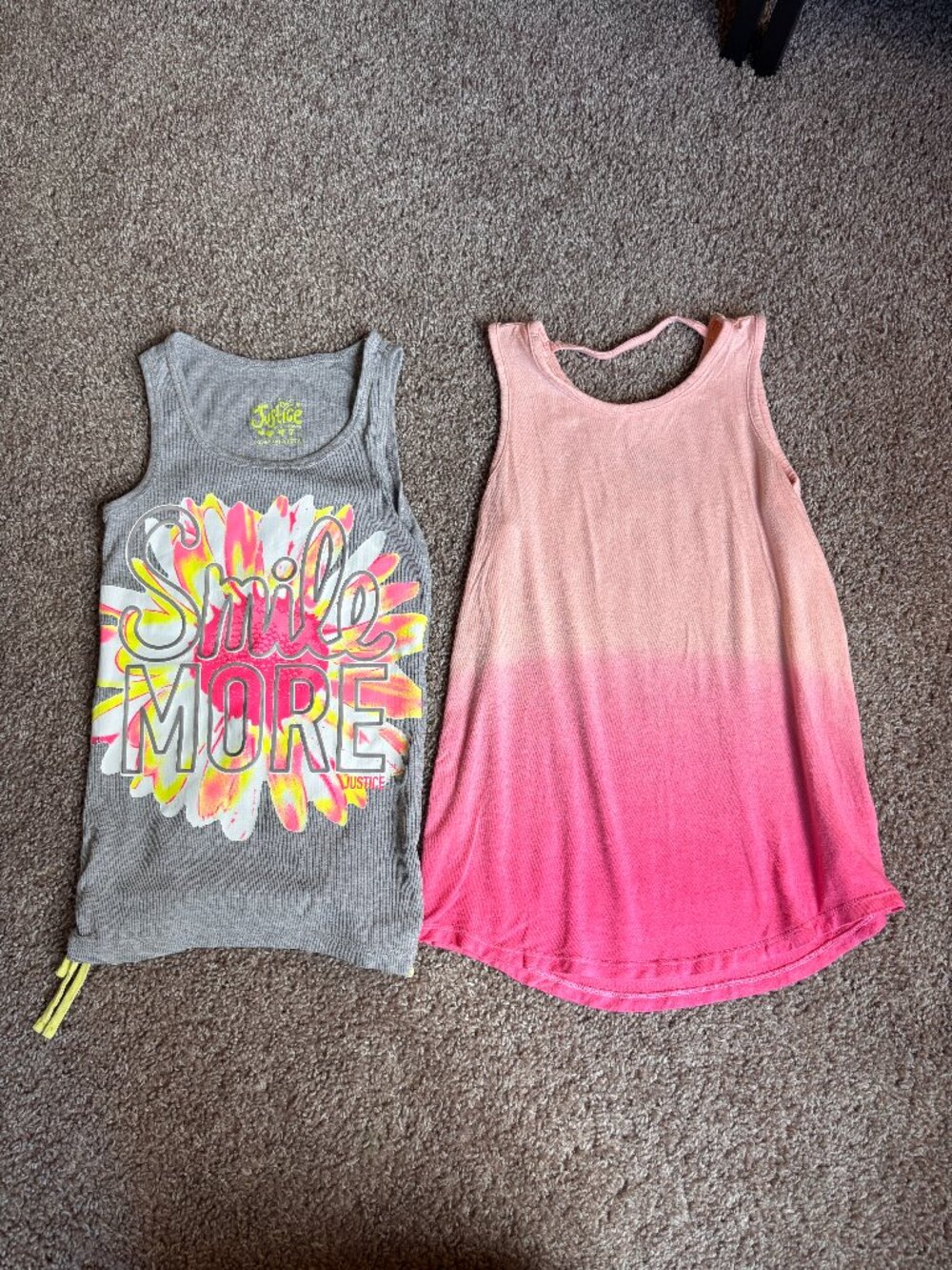 Justice Tank Top Bundle Size 7 Summer Bright Long Body